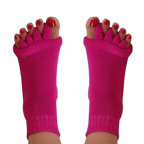 Hydrothotics Happy Feet Toe Alignment Separator Socks, Prevent Foot Cramps