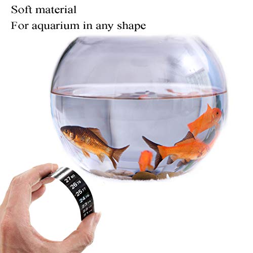 Dosminer Thermometer Strips 5 Pcs Double Scale Adhesive Thermometer Stickers Instant Read Temperature Stickers, Celsius And Fahrenheit System Display For Aquariums, Brewing Beer And Wine #TOP1