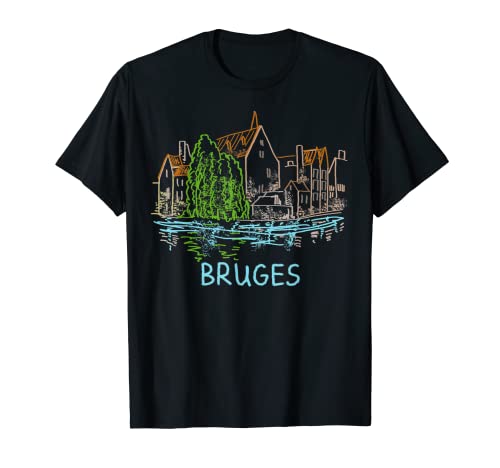 Bruges city T-shirt Tee Shirt Tshirt T Shirt