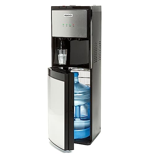 Comparison: Best Water Dispenser For Office 3 Igloo Bottom Loading Water Cooler – Hot, Cold, & Room Temperature Dispenser – Stainless Steel, Holds 3 & 5 Gallon Jugs, Child Safety Lock – for Homes, Kitchens, Offices, Dorms