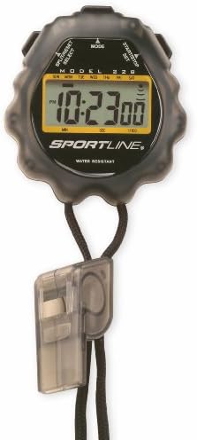 Sportline Giant Water-resistant Sport Timer-Stopwatch With Extra Large Display For Easy Reading, Included 2-Year Warranty