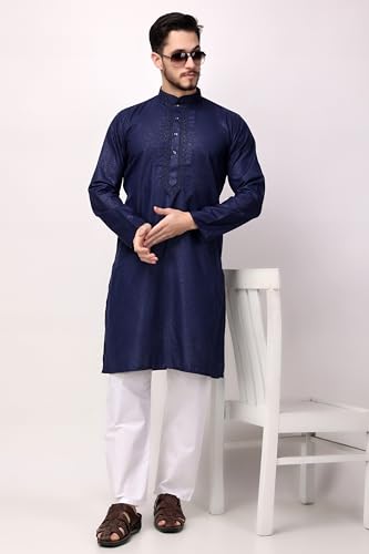 Image of Royal Kurta Men's Cotton Printed Kurta Pyjama