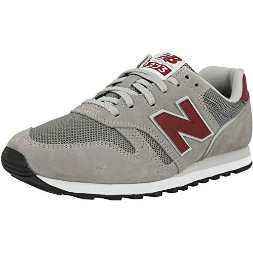 Image of New Balance Men's 574 V2 Trainers, Grey Grey Red Ad, 9