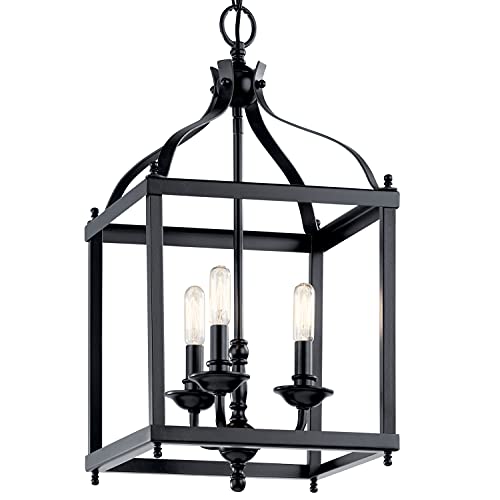 Kichler Larkin 22.25" 3 Light Pendant In Black #TOP1