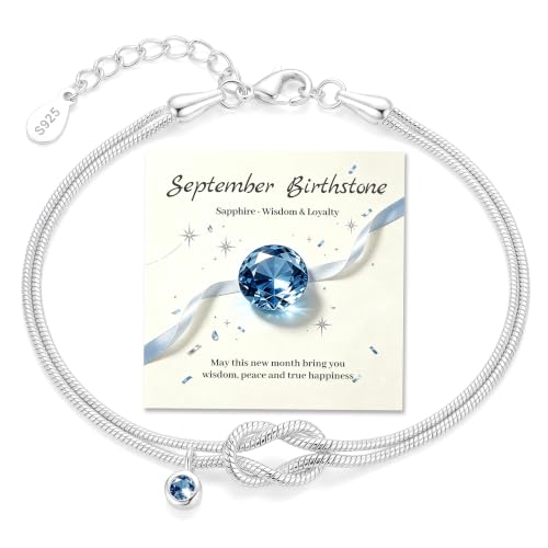 Image of S925 Sterling Silver Bracelet Infinity Knot Bracelet Birthday Gift for Her