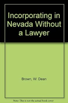 Paperback Incorporating in Nevada Without a Lawyer Book