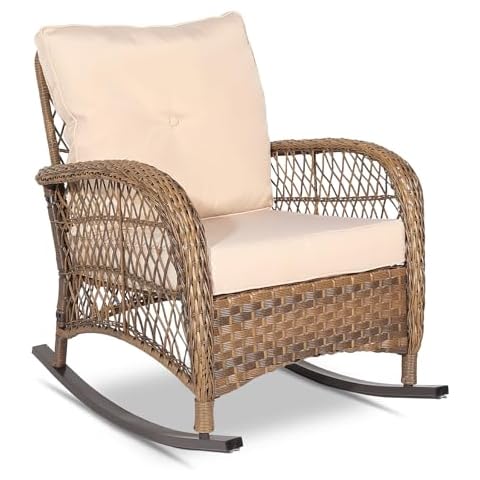 VIVIJASON Outdoor Wicker Rocking Chair Cover