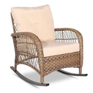 rattan wicker rocking chair
