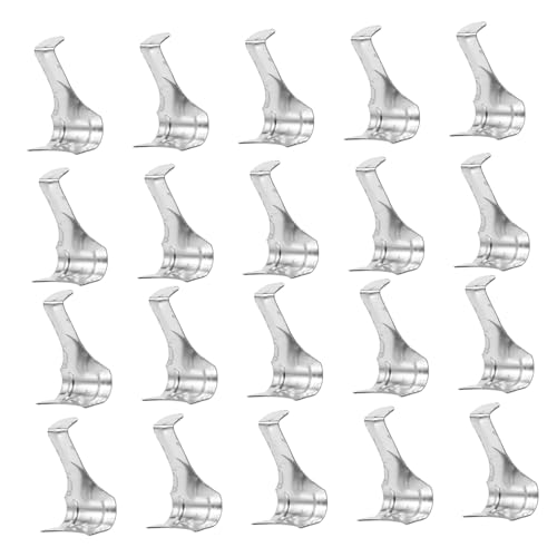 Image of 50Pcs S Shape Heavy Duty Picture Rail Hooks Sturdy Picture Hanging Hardware for Art Exhibitions Easy to Install Molding Hooks for Frames and Displays