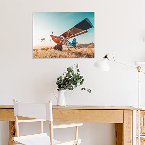 Wall Prints Trent Palmer Bush Plane Poster Surrealism Poster Vintage Decor Canvas Wall Art Prints For Wall Decor Room Decor Bedroom Decor Gifts Posters 20X26Inch(51X66Cm) Frame-Style #TOP6