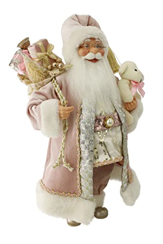 Windy Hill Collection Warm Rose Gold 16" Inch Santa Claus Standing Figurine Figure Decoration 161065 #TOP1