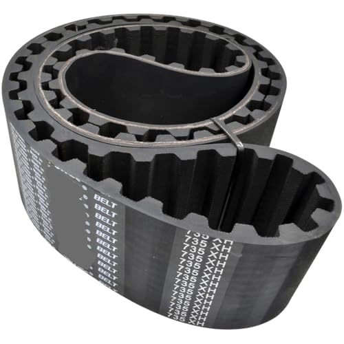 Courroie de distribution XH synchrone de 100 dents en caoutchouc noir