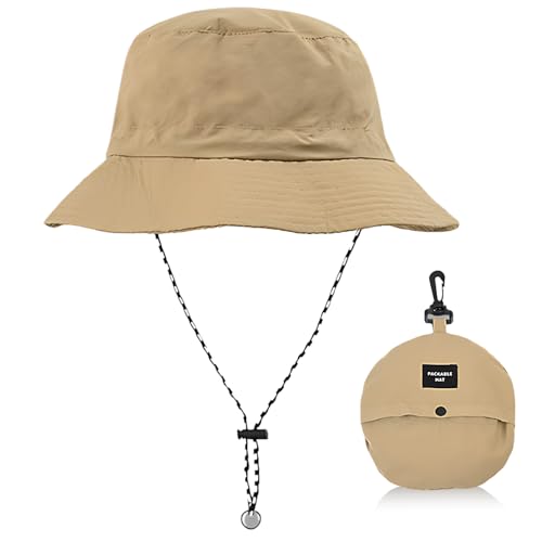 CJAPGJW Sonnenhut Herren, Kopfumfang 58 cm, Anglerhut und Sonnenschutz Hut Hut, Verstellbarer und Packbarer Wanderhut für Outdoor-Aktivitäten wie Angeln, Camping und Wandern, Khaki Farbe CJAPGJW Sonnenhut Herren, Kopfumfang 58 cm, Anglerhut und Sonnenschutz Hut Hut, Verstellbarer und Packbarer Wanderhut für Outdoor-Aktivitäten wie Angeln, Camping und Wandern, Khaki Farbe
