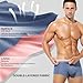 Arjen Kroos Men's Fashion Trunk Underwear 4 Pack Sexy Modal Ice Silky Boxer Briefs with Dual-Layer Color,S3-4s-AK3022,Medium