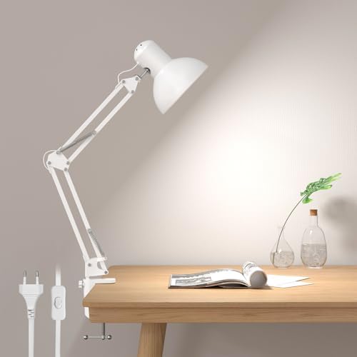 Lepro Industrial LED Desk Lamp with Adjustable Clamp, Flexo LED D...
