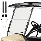RedDot Golf Cart Folding Windshield Compatible with Club Car Onward | Clear | 1/4 Inch Impact Resistant Acrylic | Compatible with 2017-Up Models