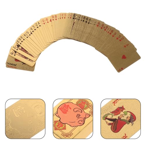 VICASKY Mini-spielkartenset Aus Papier Und Kunststoff Simulierte Poker-Karten Zum Spielen Als Kinderspielzeug Für Puppenhaus Klein Und Tragbar Für Hause Und Partys – Bild 8