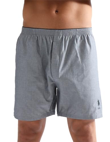 Image of U.S. Polo ASSN. Mens EX003 Cotton Essential Easy Lounge Boxer Shorts -Pack of 1