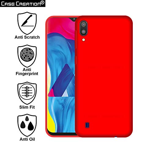 Image of Case Creation Luxurious OG Series for Samsung M10 Case Cover,Anti-Dirty Slim Case Frosted Matte Cute Candy TPU Raised Bezel (Splash of Color) Back Cover for Samsung Galaxy M10 -Wine Red