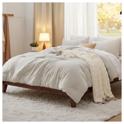 Bedsure Queen Comforter Set, Beige Soft Prewashed Bedding for All Seasons, 3 Pieces GentleSoft™ Bed Set, 1 Lightweight Comforter (90"x90") and 2 Pillowcases (20"x26")