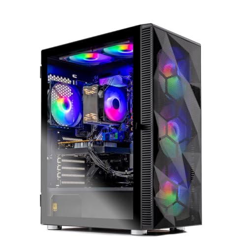 Skytech Gaming Storm Gaming PC, AMD Ryzen 5 5500 3.6GHz, NVIDIA RTX 5050 8GB, 1TB NVMe SSD, 32GB...