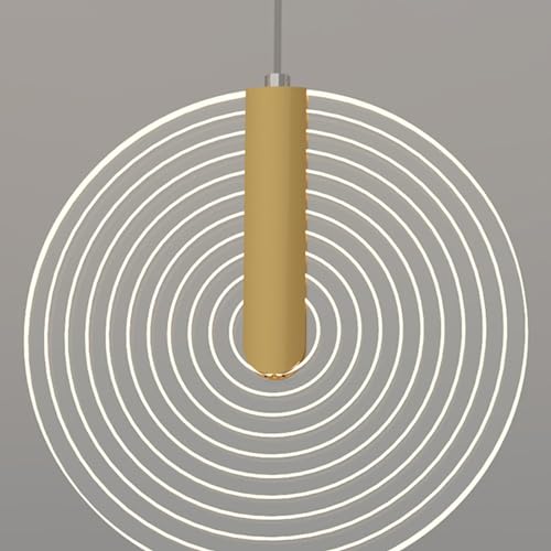 Éclairage escalier villa haute suspension longue led 16 globes