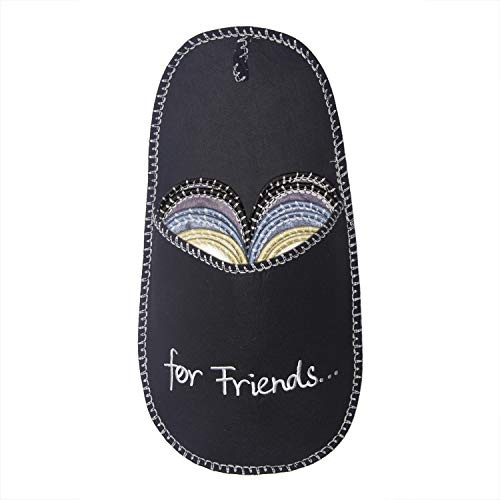 SLIPPERTREND Fleece Felt Close Toe 6 Pairs For Friends Non Slip Indoor Family House Guest Slippers Set for Shoeless Home