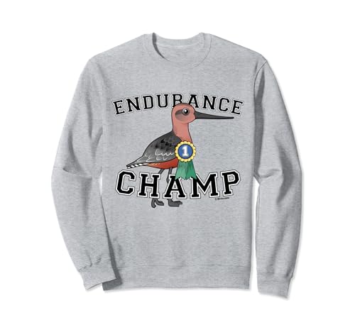 Bar-tailed Godwit Endurance Champ Funny Cartoon Bird Sweatshirt