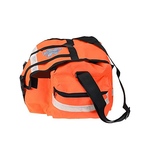 Image of Dealmed First Responder Trauma Bag - Empty EMS Equipment Kit - Orange Professional Emergency Organizer Medium
