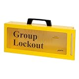 Brady PRINZING Portable/Wall Group Lockout Box, Metal 10 Padlock Wall Lock Box