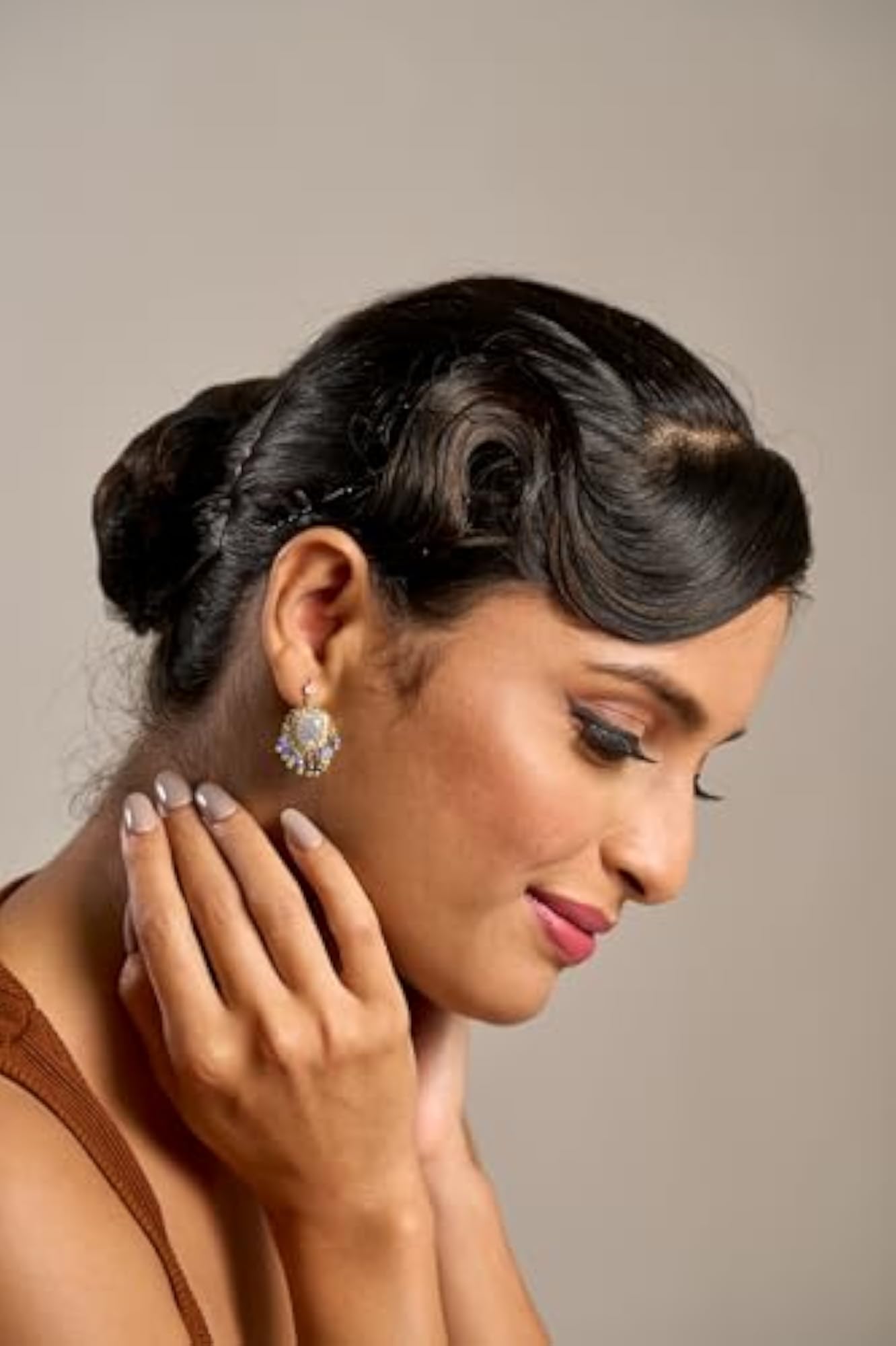 Designer Handcrafted Dangler Earrings with Beads, Traditional Jewelry