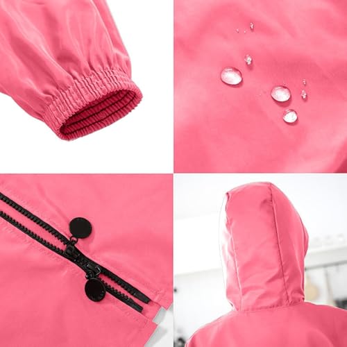 Chaqueta impermeable para mujer ligera informal cazadora con capucha 4