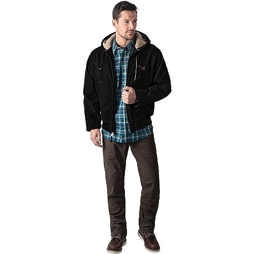 Walls Men's Mingus DWR Duck Hooded Bomber Work Jacket