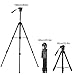 Video Tripod with Fluid Head, Kamisafe VT-1500 Heavy Duty Tripod Camera Stand Fluid Head Tripod for Video Camera DSLR Camcorder Nikon Canon Sony with Carry Bag, Extends to 65