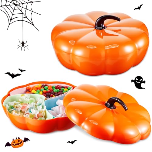 Sliner 2-Piece Pumpkin Snack Tray with Lid