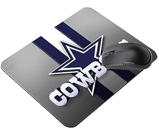 Tappetino per mouse da gioco per appassionati di sport, idea regalo, con base in gomma antiscivolo per computer portatile, tappetino da scrivania, colore: blu e bianco