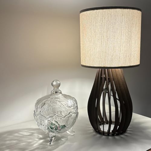 Luminária De Mesa Abajur Finese 42 Cm Quarto Sala Escritório Bivolt 110/220V Com Cúpula Cor Clara Es