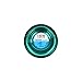 Platinum Pets 2 Cup Embossed Non-Tip Stainless Steel Dog Bowl, Teal