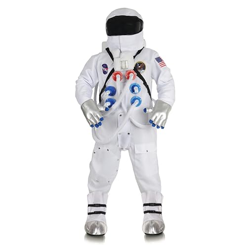 Underwraps Men's Astronaut Costume Deluxe Suit Adult Costume, White, One Size