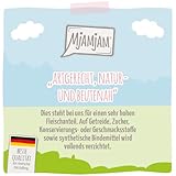 MjAMjAM - Premium Nassfutter für Katzen - Kitten saftiges Hühnchen mit Lachsöl, 6er Pack (6 x 200 g), getreidefrei mit extra viel Fleisch