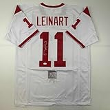 Autographed/Signed Matt Leinart USC White Football Jersey JSA COA