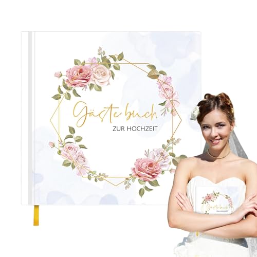 Babyparty-Gästebbuch, Hochzeitssempfang-Gästebuch | Geburtstagsfeiern Visitregister Logregister Anmeldebuch | einzigartige Gästebuch für eleganten Partys, Gästebuch für Hochzeit, Empfang,
