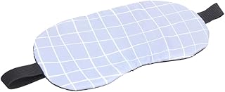 زهراء قناع عين للنوم من القماش - 23 × 13 رمادي وابيض - ZA-M- رمادي وابيض