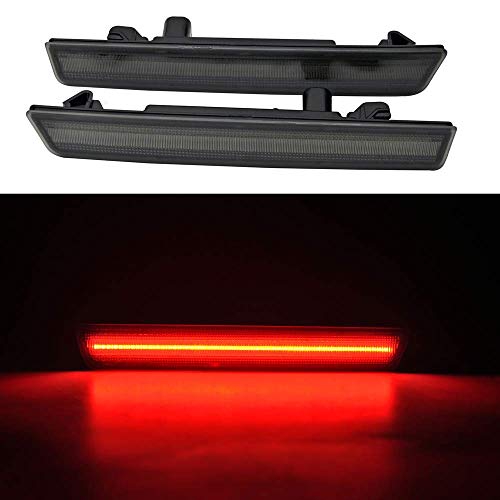 Amber Red LED Side Marker Light for Dodge Challenger 2015-2019 Smoke Lens Led Side Marker Lights Front & Rear Sit Car Led Side Marker Lamp Kit - Thumbnail 5