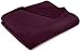 Pinzon Velvet Plush Blanket - King, Aubergine