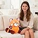 Imagen de Mineup Panda Rojo Peluche, 23 cm Suave Juguete