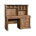 Sauder 420713 Palladia Computer Desk with Hutch, Vintage Oak Finish