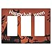 Dekoracyjna osłona twarzy Happy Halloween straszny księżyc dynia sowa stare drzewo zamek kot czarny pomarańczowy dekoracyjny przełącznik światła osłona 16,5 x 11,8 cm pojedynczy panel światła