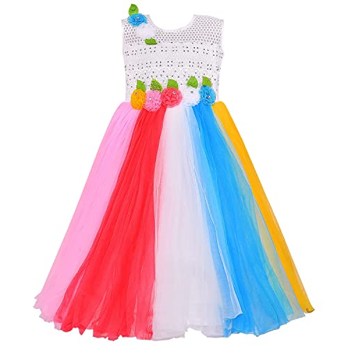 Image of Wish Karo Girls Long Gown Frock Dress-(LF818mltnw)