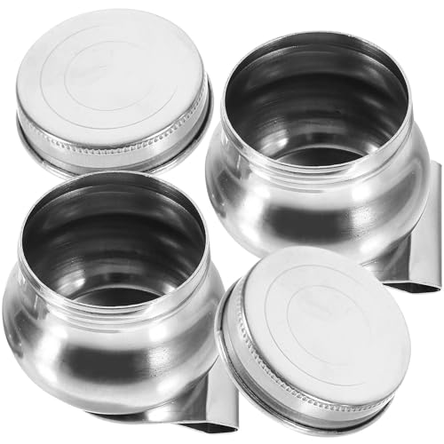 Taza de paletas para pintura al óleo de acero inoxidable con tapa hermética juego de 2 piezas